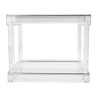 Imagem de Cffuvros Organizador de Mesa, Armazenamento Científico Em Camadas, Grande Capacidade, Organizador de Prateleira de Mesa PET para Saquinhos de Chá, Cápsulas de Café, Lanches (Transparente)