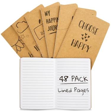 Imagem de Paper Junkie Cadernos Kraft a granel, 80 páginas forradas, mini diários de 10 x 14,6 cm para escrever, desenhar, rabiscar, presentes para estudantes, apreciação de professores, suprimentos para sala