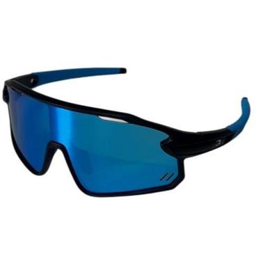 Imagem de Oculos de Sol Espelhado Esportivo Corrida Bike Beach Tennis Summer Pro Vision Blue Mtb-Unissex