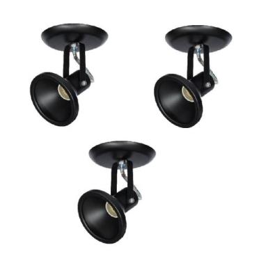 Imagem de Kit 3x Spot Par20 Par30 Bulbo Led 535/1 Hiperlight Preto