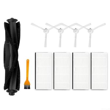Imagem de Bulevisiter Kit de aspirador de pó robô, para peças de reposição T10, artesanato requintado, filtragem de poeira eficaz