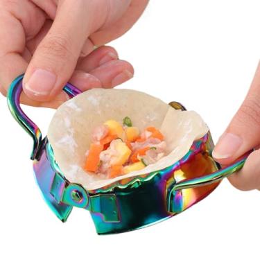 Imagem de Selador de tortilha, máquina de bolinhos de massa para cozinha, prensa de bolinhos de massa de aço inoxidável para vedação de tortilha jantares durante a semana, utensílios de cozinha, colecionadores