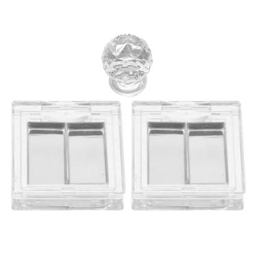 Imagem de FRCOLOR 1 conjunto de paleta de maquiagem DIY vazia - formas de sombra recarregáveis, recipiente para paleta de lábios - Estojo de maquiagem de viagem para armazenamento de corretivo e blush