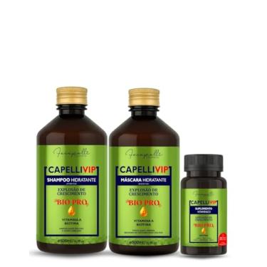 Imagem de Kit Monovim Vip Shampoo + Máscara 500ml + Suplemento 60un