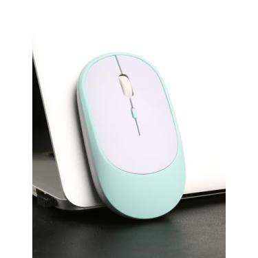 Imagem de Mouse sem fio, bateria de longa duração, nano receptor USB, leve e portátil, ideal para funcionários de escritório, mouse de 4 botões, para laptop, PC, Chromebook, Mac.