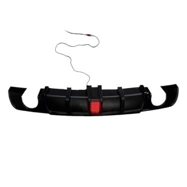 Imagem de Compatível com Chrysler 300C e 300 SRT 2015-2023. Difusor traseiro, spoiler, kit de carroceria, suporte para porta-malas, protetor de estilo automotivo.(With LED Light 2)