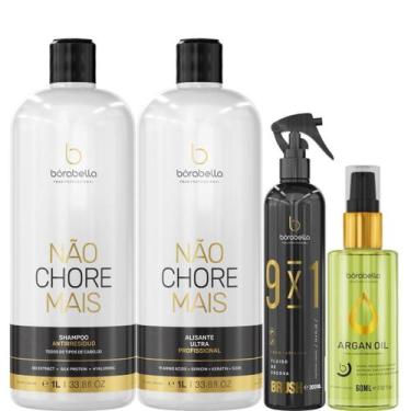 Imagem de Borabella Kit Não Chore 1L + Fluido 300ml + Argan 60ml