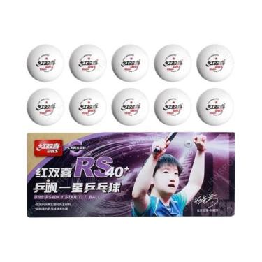 Imagem de Bolas De Tênis De Mesa DHS Aprovadas Pela ITTF RS40+ Em Plástico PCR D