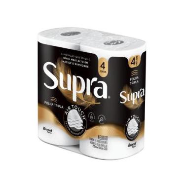 Imagem de Papel Higiênico Supra Folha Tripla 4 Rolos