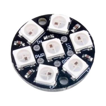 Imagem de Anel De Luz LED RGB WS2812B 5050 Com Drivers Integrados Para Arduino R