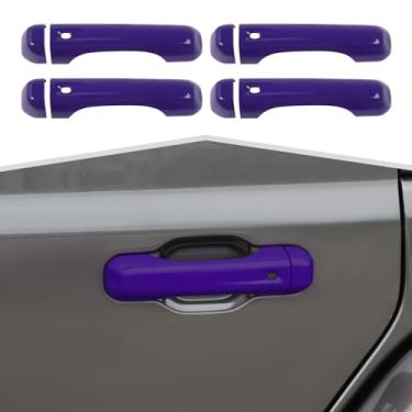 Imagem de Amayum Capa de maçaneta de porta externa adequada para Jeep Gladiator JT 2018+ acessórios externos, moldura de acabamento de mão, roxo