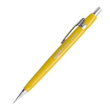Imagem de Lapiseira Técnica 0.9mm Hexagonal Com Borracha Jocar Office Amarelo