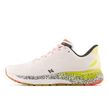 Imagem de New Balance Fresh Foam X 880 V13 Tênis de corrida masculino, Branco/abacaxi cósmico, 15 Wide