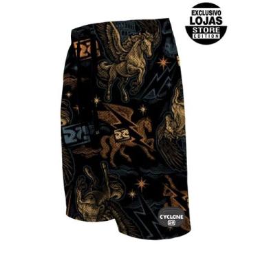 Imagem de Bermuda Cyclone Dry Basket One Face Pegasus, Preto, P