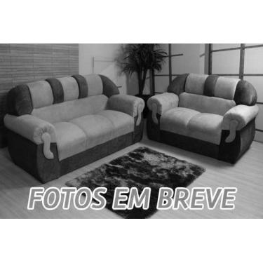 Imagem de Sofá 2 e 3 Lugares Preto com Cinza 601/706 Corsa - Alpoim