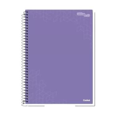 Imagem de Caderno Universitário Capa Dura 10 Matérias Com 160 Folhas Lilás Escolar