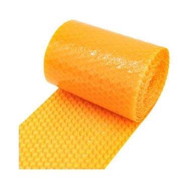 Imagem de Plástico Bolha Em Forma De Coração Rosa E Azul 20cmx5 Metros Embalagem