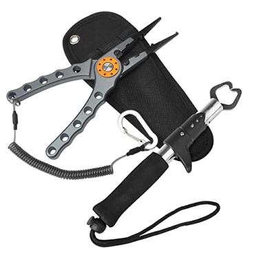 Imagem de Kit de Alicate Pesca e Ajudante Lábio Cutter Linha Removedor Gancho Ferramenta Portátil Fácil Usar