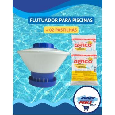 Imagem de KIT FLUTUADOR CLORADOR Margarida COM 2 Pastilhas GENCO 200g  Flutuante