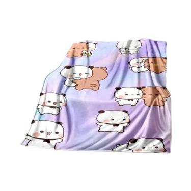 Imagem de Cobertor De Flanela Quente Para Crianças Com Estampa De Urso Em Desenh