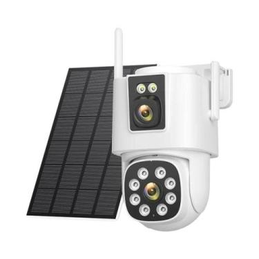 Imagem de Câmera Solar Externa 4K Wifi 8MP Com Visão Noturna, Gravação De Vídeo 