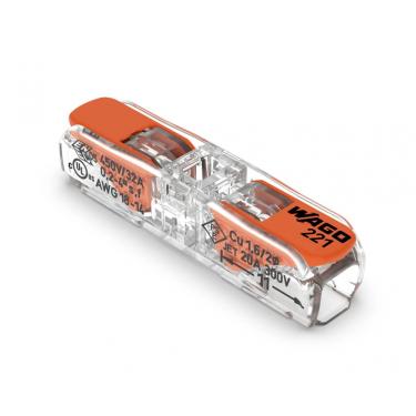 Imagem de Conector Emenda Wago Alavanca 221-2411 C/2Pcs