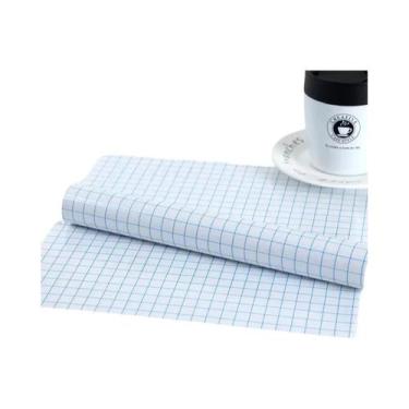Imagem de Fita Adesiva Transparente De Vinil 30,5cmx150cm Com Grade De 2 Cores P