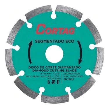 Imagem de Diamantado Segmentado Cortag 110mm F.20mm Eco 61699