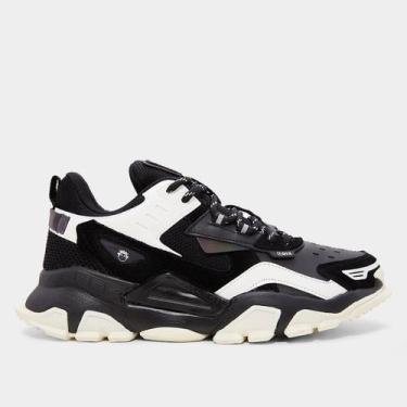 Imagem de Tênis Qix Trek Masculino, Preto, Branco, 40