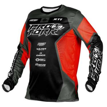 Imagem de Camisa Adulto Motocross Pro Tork Hero 2026 Em poliéster de Gola Redond