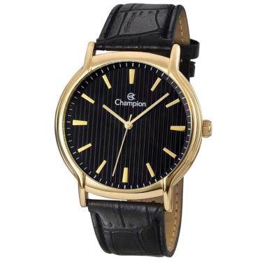Imagem de Relógio CHAMPION masculino dourado couro CH22831P