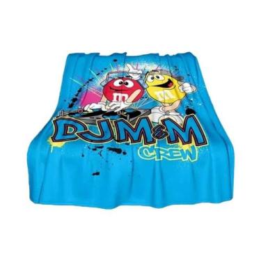 Imagem de Cobertor De Pelúcia Infantil M&M's De Chocolate Com Desenho Animado, Q