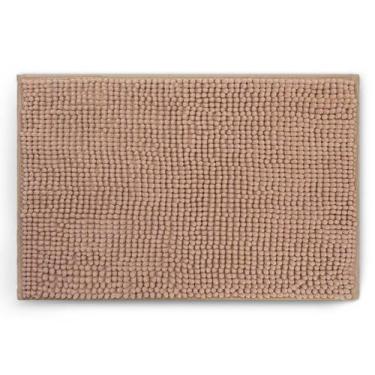Imagem de Tapete Bolinha Banheiro Microfibra Antiderrapante 40cmx60cm Cor:Rosê -