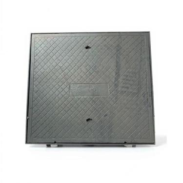 Imagem de Tampa Tampão Chão Quadrado Simples Ferro Fundido 100x100cm - Fundio Go