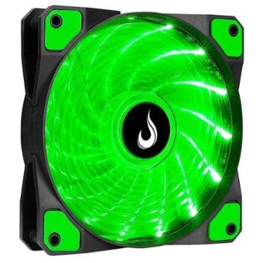 Imagem de Ventoinha Rise Mode Wind W1, 120mm, LED Verde, Preto - RM-WN-01-BG-Unissex