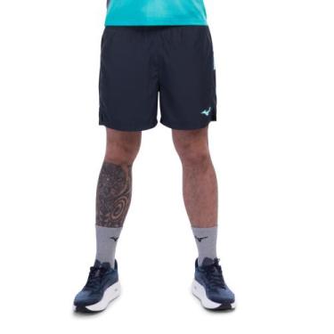 Imagem de Bermuda de Corrida Mizuno Run Easy 5 Masculina, Azul, GG