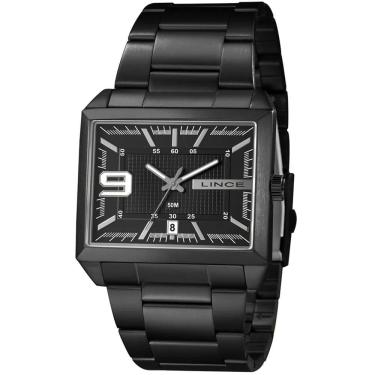 Imagem de Relógio Lince Masculino Preto Quadrado Mqn4752l46 P2px