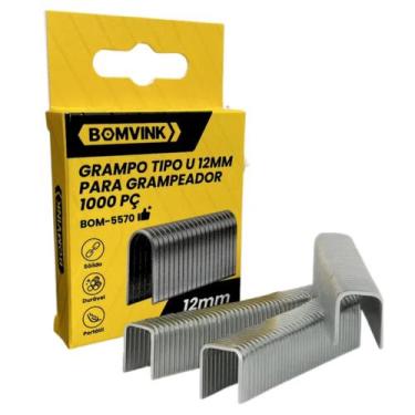 Imagem de Grampo Reto Pino Tipo U 12mm Para Grampeador Manual Tapeceiro Bomvink 