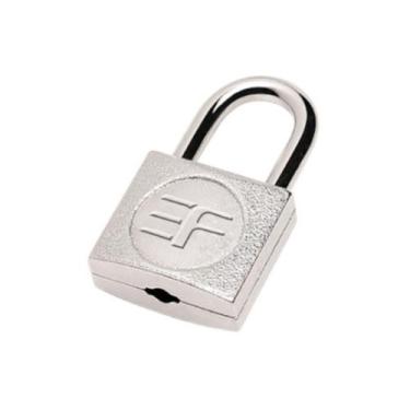 Imagem de Cadeado para Mala Simples Niquelado 3F - 000024