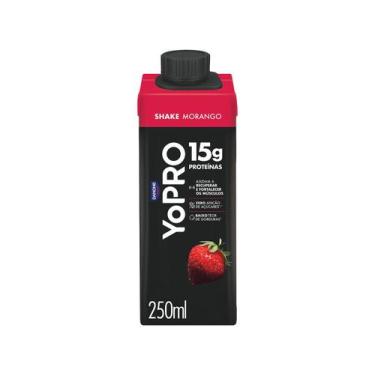 Imagem de YoPRO Bebida Lactea UHT Morango 15g de proteinas 250ml - 12 unidades -