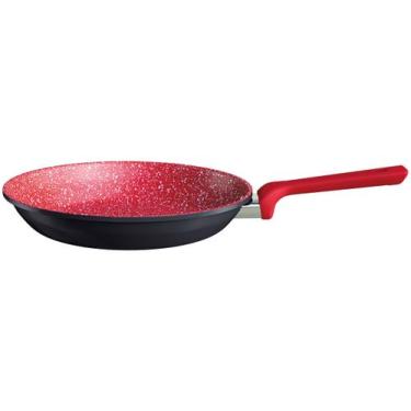 Imagem de Frigideira 26 cm ColorStone de alumínio com antiaderente Titânio Euro 