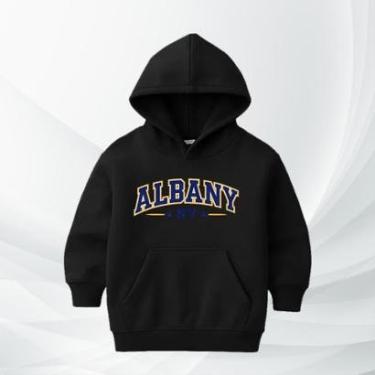 Imagem de Blusa de Moletom Infantil Albany NY com Capuz Flanelada Moleton Conforto Premium Estilo Streetwear-Unissex