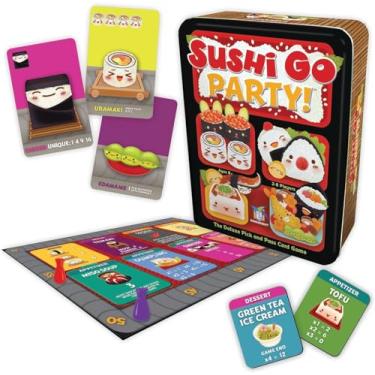 Imagem de Gamewright Sushi Go Party! - The Deluxe Pick & Pass Card Game, Multicolored