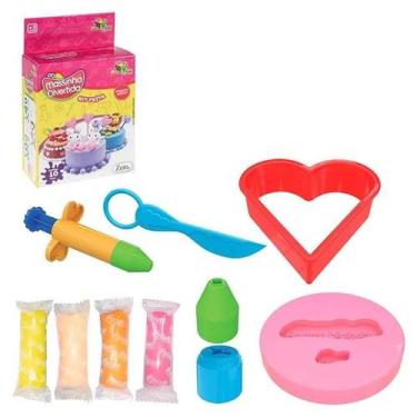 Imagem de Kit Festa Massinha Divertida Bolinho 10 Peças Art Brink