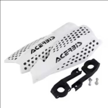 Imagem de Protetor de Mão para Moto Trilha e Enduro Modelo Acerbis Branco com Fixação em Alumínio Leve e Ventilado OEM