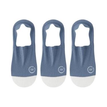 Imagem de Meias Invisíveis Masculinas De Malha Respirável, 3 Pares, Alta Qualida