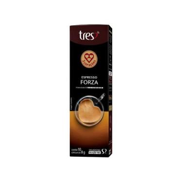Imagem de Cápsula de Café Espresso Forza TRES 3 Corações - 10 Cápsulas, 10 Cápsu