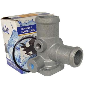 Imagem de Flange Entrada Água Cabeçote Motor AP 1.6 1.8 2.0 Gol Parati - VALCLEI