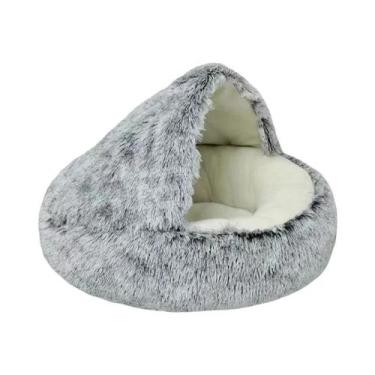 Imagem de Cama Para Gatos De Pelúcia Macia Para Outono/Inverno, Ninho Aconchegan