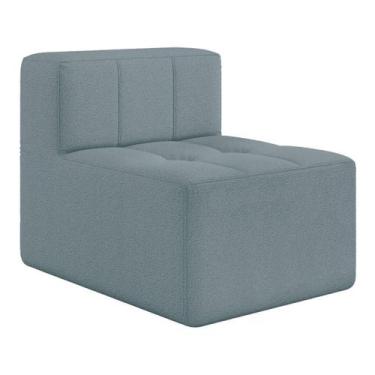 Imagem de Sofá Modulado na Caixa 1 Lugar 77cm Espuma D33 Multimóveis CR45350, Az